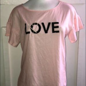 victoria secret tee shirt ‘love”